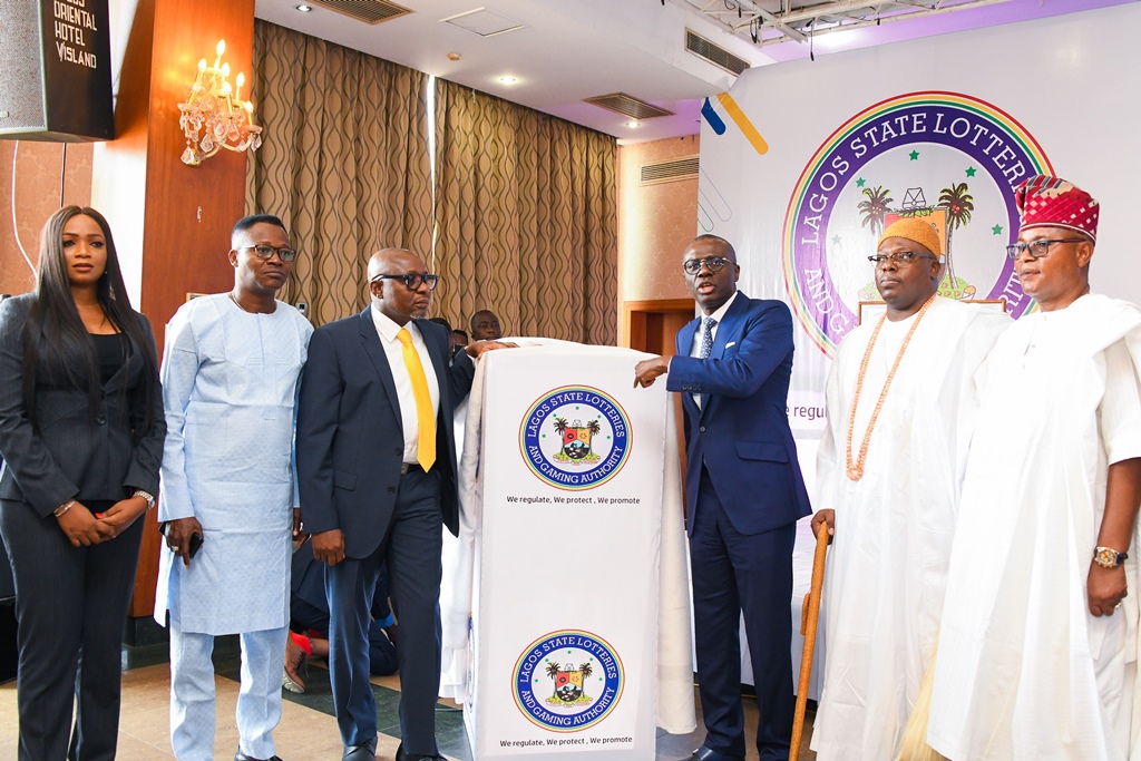SANWO-OLU UNVEILS NEW NAME, LOGO OF LAGOS STATE LOTTERIES AND GAMING AUTHORITY